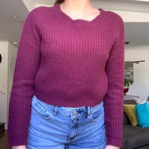 Burgundy sweater